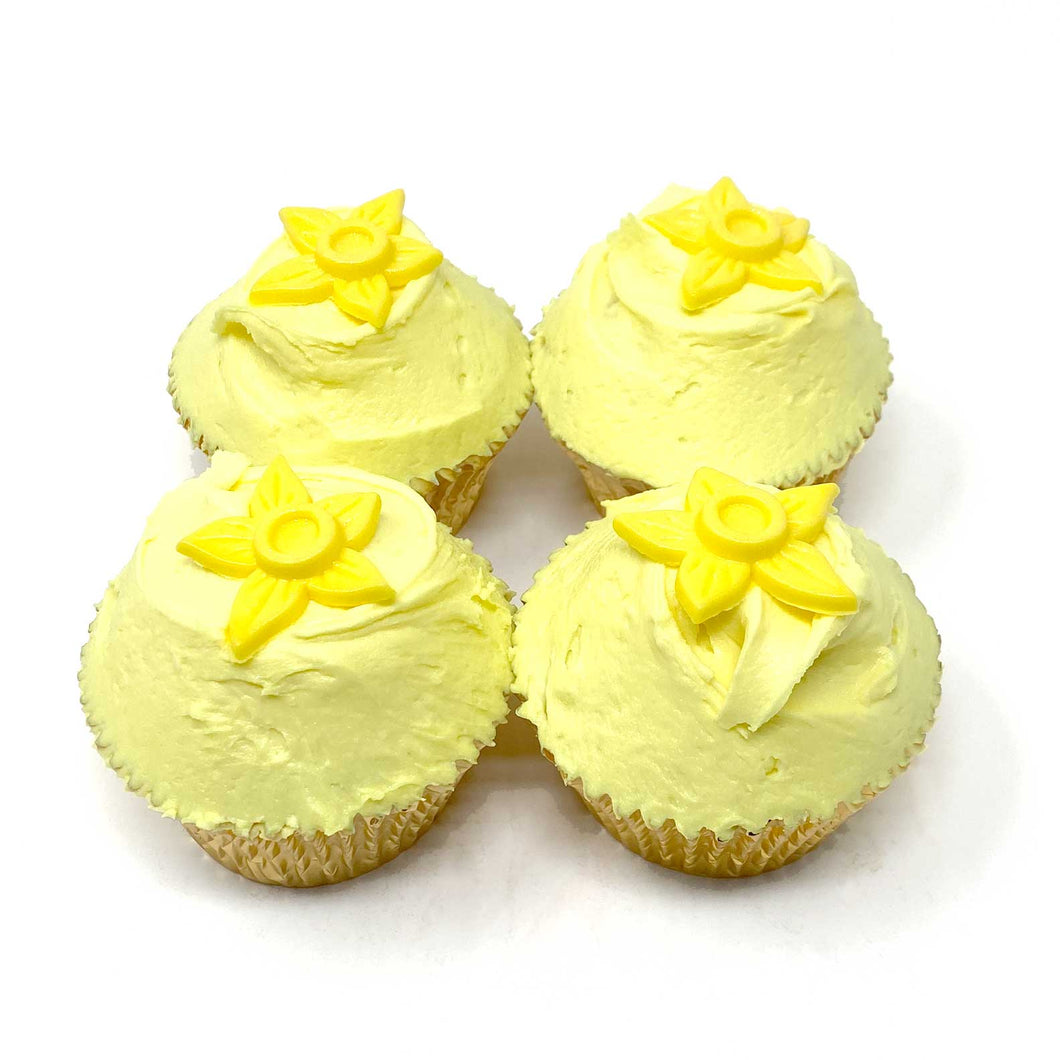 Lemon Daffodil Cupcake 4 for 3 Deal